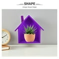 thumbnail image 3 of OULII House Shaped Wooden Wall Shelf for Wall Mounted Storage Decor, 3 of 7