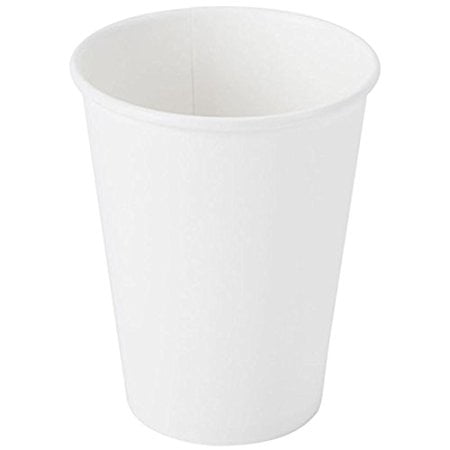 SafePro Paper Coffee Cup/Disposable Hot Cup 12 oz. WHITE, Case of 1000 cups