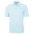 thumbnail image 2 of Men's Cutter & Buck  Powder Blue Los Angeles Chargers Virtue Eco Pique Stripe Recycled Big & Tall Polo, 2 of 3