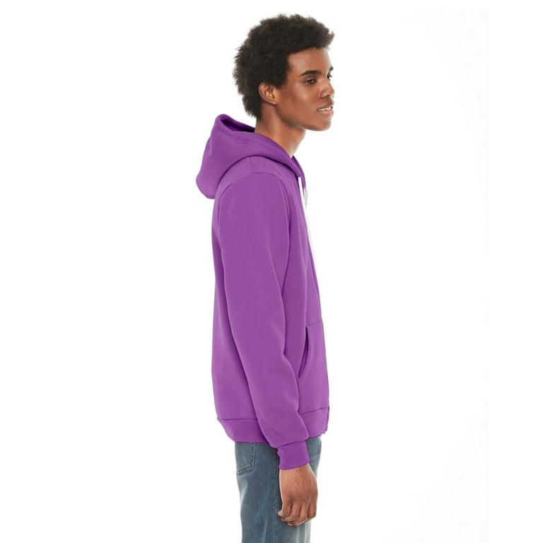 American Apparel Unisex Flex Fleece Zip Hoodie Dark Orchid M