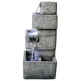thumbnail image 5 of MULTILEVEL CONCRETE CASCADING FOUNTAIN WITH 3 COOL WHITE LED LIGHTS, 5 of 5