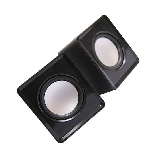 Computer Speakers Subwoofer Universal Music Loudspeaker Mini USB Mini Speaker Sound Surround Office Laptop Multimedia Notebook Black