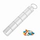 thumbnail image 4 of Mini Pastillero, Estuche Organizador de Medicamentos Resistente Al Agua de Aleación de Aluminio Duradero Portátil Con Llavero, 4 of 7