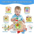 thumbnail image 2 of Juguete Montessori de madera Activity Cube KMTJT de 1 a 3 años, rosa, 2 of 7
