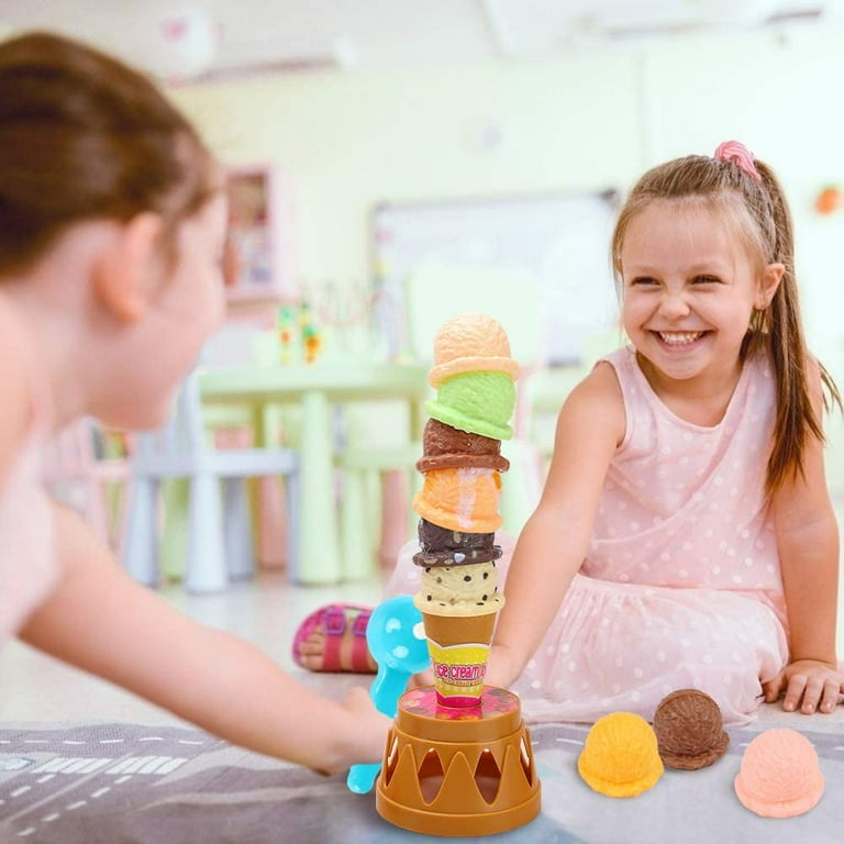ORP Pro Ice Cream Game, Ice Cream Cone Playset Sweet Treats Ice Cream  Parlour Toy Frozen Dessert Ice Cream Tower Balancing Game Pretend Play Food  for Kids Birthday Gift - Walmart.com