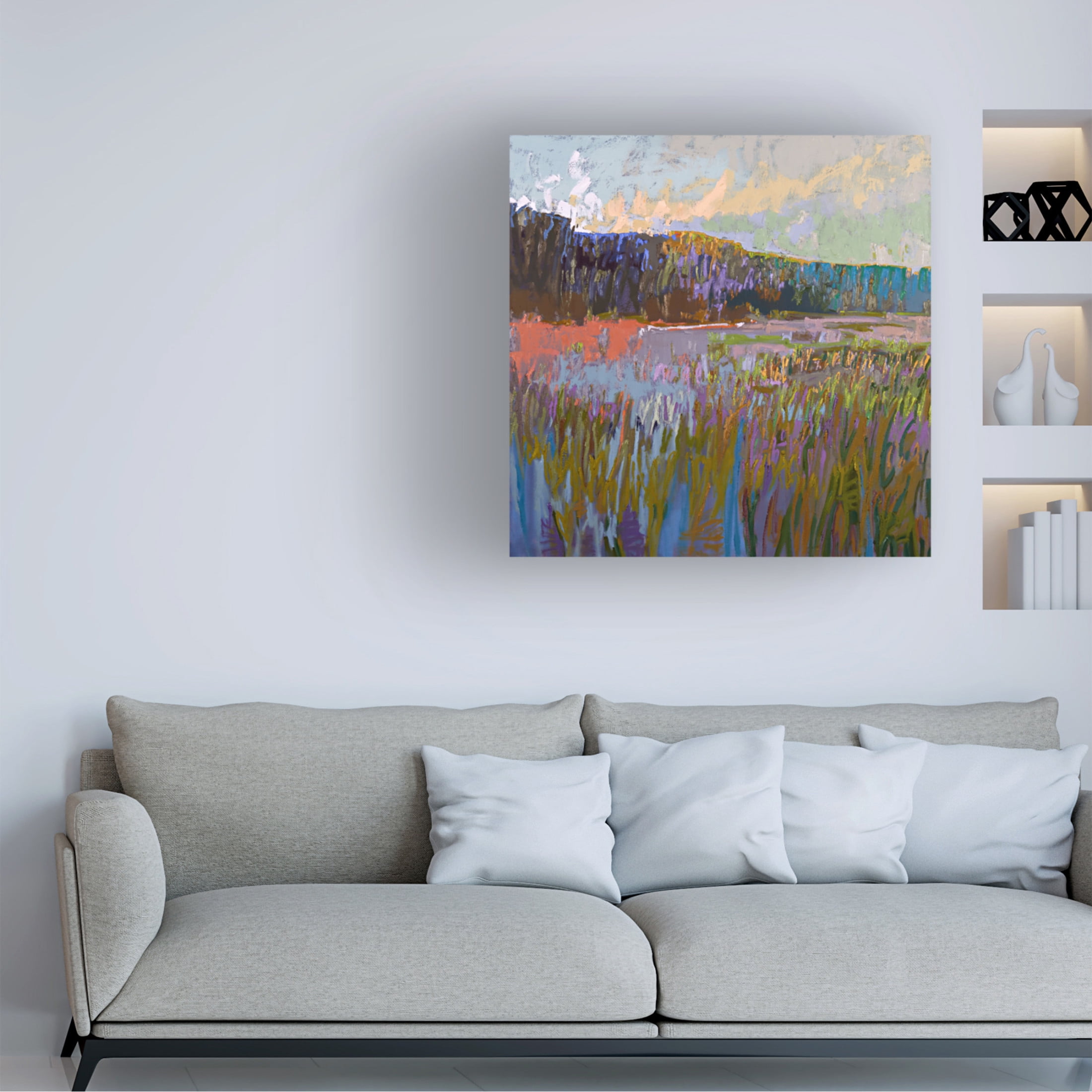 Canvas Wall Art - Jane Schmidt 'More Than The Eye Can See' Wall Art for Living Room, Bedroom, or Office Décor by Trademark Fine Art - 24 x 24 Inches