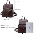 thumbnail image 2 of CAILDANL Leather Backpack Purse for Women: Ladies Travel Fashion Back Pack - Genuine Leather Bag Casual Handbags for Work (Brown), 2 of 7