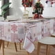 thumbnail image 1 of Mantel navideño de poliéster impermeable con relieve rectangular para fiestas navideñas, mantel de encaje, 1 of 6