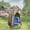 Khaki, variant on 1Pc Khaki Zipper Egg Chair Cover, Waterproof Outdoor Wicker Chair Protector