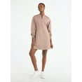 thumbnail image 2 of Scoop Women's and Women's Plus New Scubaknit Zip Front Mini Dress, Sizes XS-4X, 2 of 5