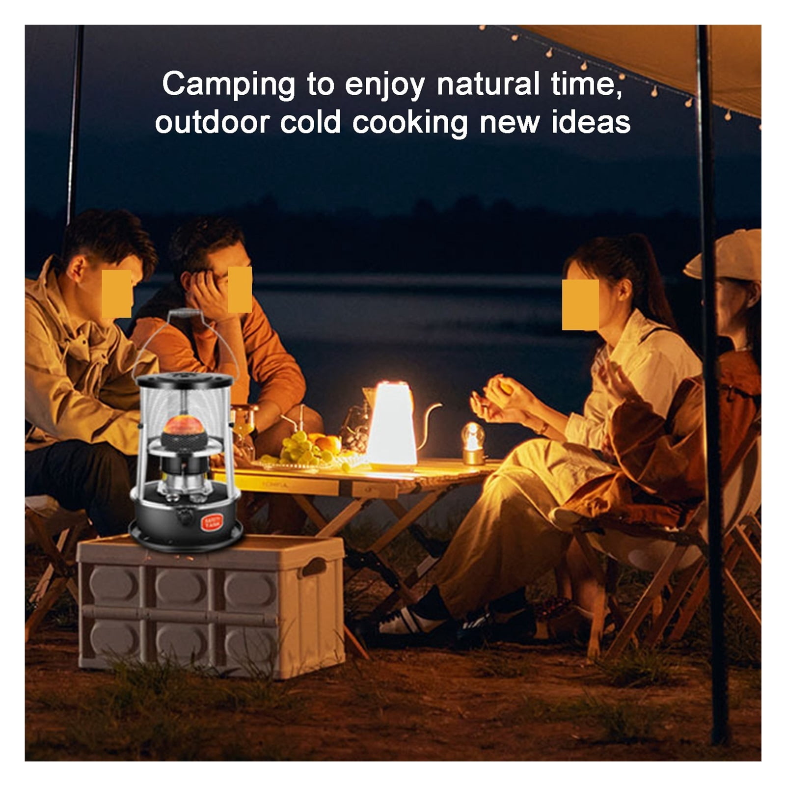 Portable Kerosene Stove Heater Lightweight Kerosene Stove Heater With Oil Gauge Portable Kerosene Warmer Automatic Extinguishing Suitable For Outdoor Backpacking Hiking Traveling ,strong