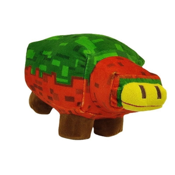 22cm Pixel Sniffer Plush Toy - 8-Bit Ancient Sandbox Mob Stuffed Animal - Soft Washable Gamer Desk Decor for Teens & Adults