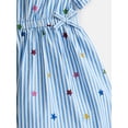 thumbnail image 3 of Wonder Nation Toddler Girls' Button Front Cotton Shirtdress with Short Sleeves, Sizes 12M-5T, 3 of 3