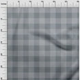 thumbnail image 2 of oneOone Cotton Poplin Twill Gray Fabric Gingham Check Sewing Material Print Fabric By The Yard 56 Inches Wide, 2 of 4