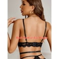 thumbnail image 2 of Sexyfree Women Lingerie Sets with Garter Belt Sexy 3 Piece Lace Bra and Panty Set Underwear, 2 of 4