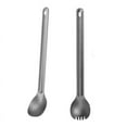 thumbnail image 2 of Titanium Spoon Camping Spoon Outdoor Tableware Long-handled Titanium Spoon, 2 of 9