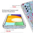 thumbnail image 5 of For Samsung A32 Case 5G, Mantto 360-Degree Wrap [Full-Body Protection] Patterned Bumper [Screen Protector Film] TPU Rubber Silicone Shock Proof edges Phone Cover For Samsung Galaxy A32 5G, Flower, 5 of 8