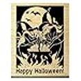 thumbnail image 3 of P19 Happy Halloween Witches Rubber Stamp WM, 3 of 3