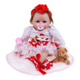 thumbnail image 3 of silicona segura 22 pulgadas 55 cm muñeca Reborn muñeca recién nacida Navidad decoración para hogar regalos para # 3 yotijar Muñeca Reborn de Navidad, 3 of 10