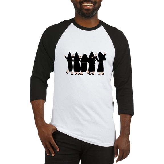 CafePress - Nuns Jubilee Baseball Jersey - Cotton Baseball Jersey, 3/4 Raglan Sleeve Shirt
