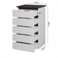 thumbnail image 2 of Kselythan 5/6 Drawer Dresser For Bedroom,Tall Chest Of Drawers,Wood Storage Drawers,Chest of Drawers Organizer Storage,Clothing Organizer,For Kids Bedroom,Living Room,Living Room,Hallway, 2 of 9