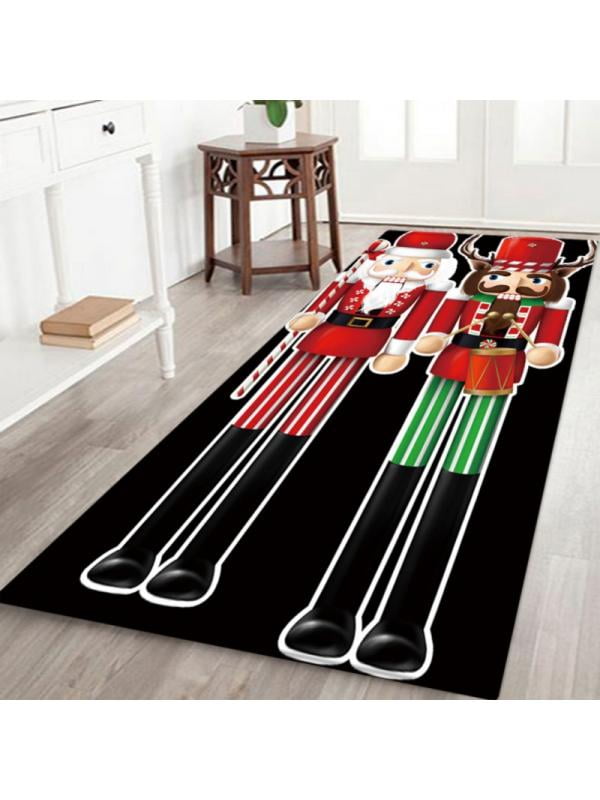 Merry Christmas Floor Carpet Outdoor Rugs Room Santa Claus Xmas Home Decoration 