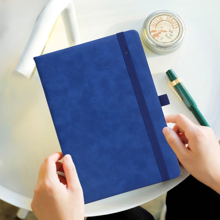 LBWCER Leather Hardcover Journal Notebook - A5 Size, 200 Pages, 180° Lay Flat, 'Every Piece Matters' Thank You Gift