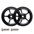 thumbnail image 4 of Eigraketly Ruedas fáciles Resistente al desgaste A prueba de humedad Rodillos dobles Barra telescópica Varilla de tracción Borde liso Buena Ciclismo Negro  Rueda fácil de junta tórica, 4 of 6