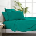 thumbnail image 5 of Bare Home 5 Piece Sheet Set, Microfiber, 2 Extra Pillowcases, Twin, Emerald, 5 of 6
