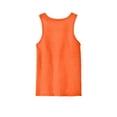 thumbnail image 6 of District Young Men's Sleeveless The Concert Cotton Tank Neon Orange Small, 6 of 6