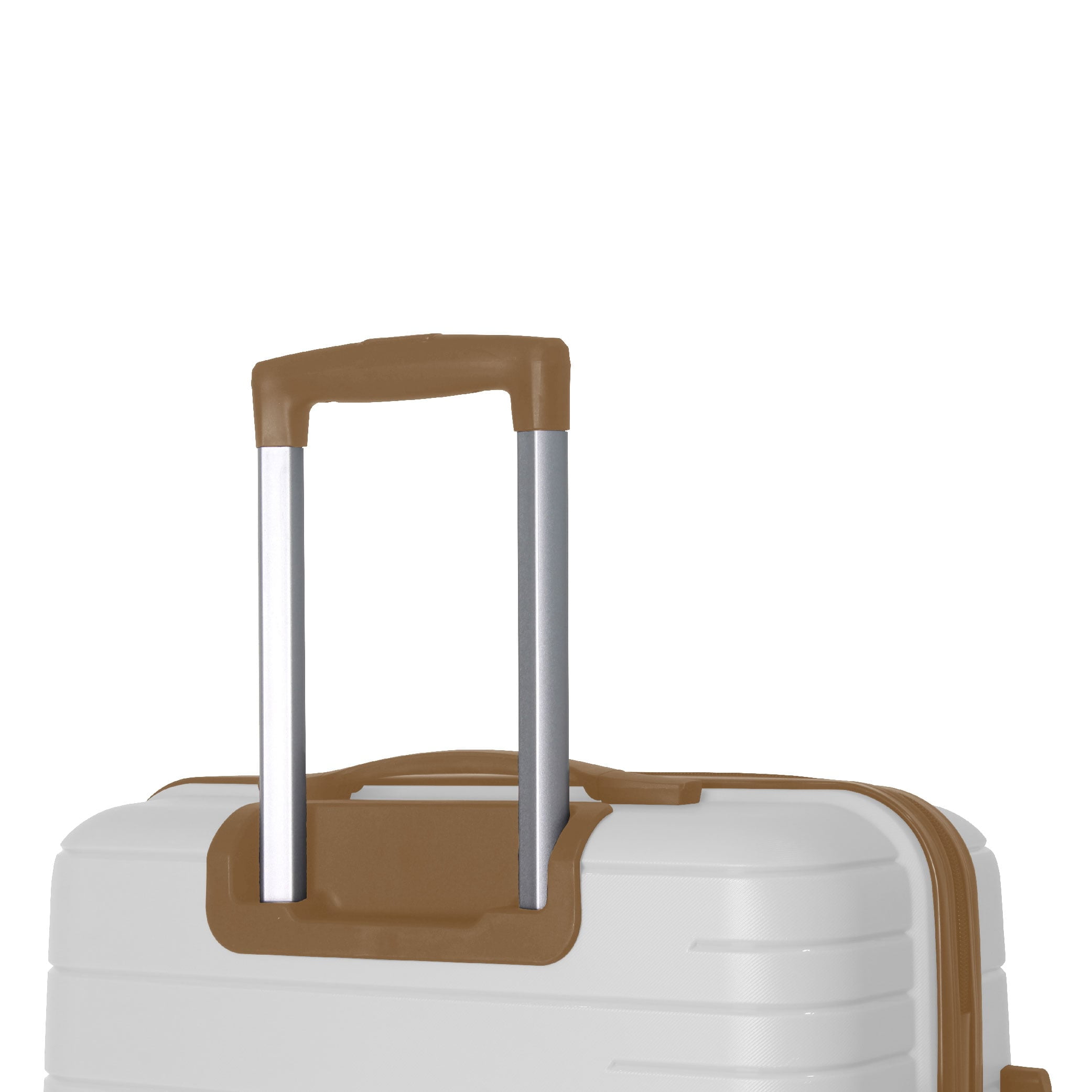 MAYEERTY 3-Piece Luggage Set, PP Hardshell Suitcase with Spinner Wheels & TSA Lock (20"/24"/28"), White