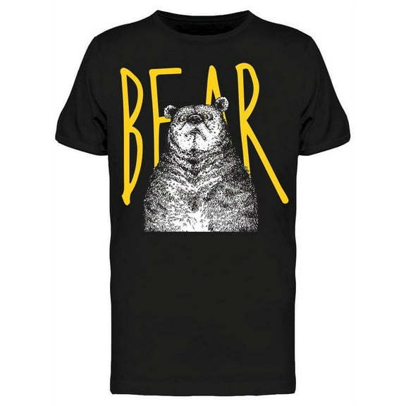 Grizzly Bear Design T-Shirt Men -Image by Shutterstock, Male x-Large