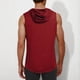 thumbnail image 4 of Blusa sin mangas con capucha para hombre, color liso, informal, deportiva, sin mangas, con capucha, de poliéster, 4 of 5