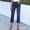 Jeans-Dark Blue, variant on Baggy Joggers for Women Fashion Elastic Waist Drawstring Denim Jeans Casual Y2K Pants Streetwear