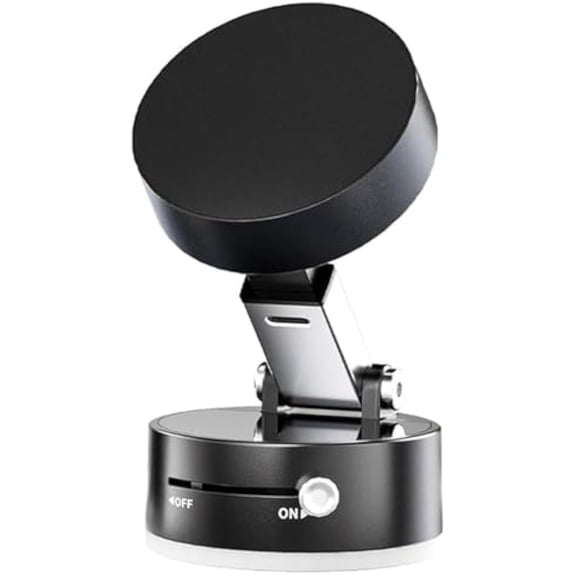 Thoughtaidea Phone Holder, Foldable Portable Vacuum Magnetic Cell Phone Holder, Vacuum Suction Magnetic Phone Stand, 2025 New Vacuum Magnetics Suction Phone Holder, New Vacuums Phones Mount (Black)