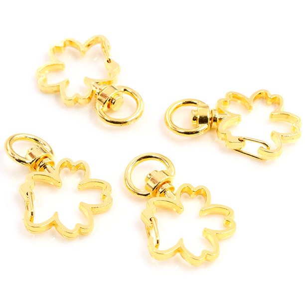 10 unids/lote de hebillas de Clips de gatillo de gancho a presión para llavero, ganchos de broche de langosta para collar, llavero, fabricación DIY Tan Jianjun unisex