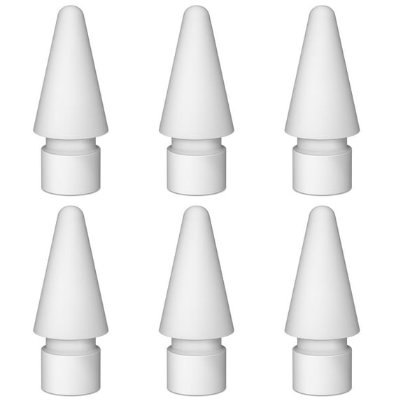 6 Pack Replacement Tips for iphone Pencil Compatible with i-p Pencil 1st/2nd Gen Fine Point Precise Control iPencil Nibs for iPad Pro/Air/Mini Pencil