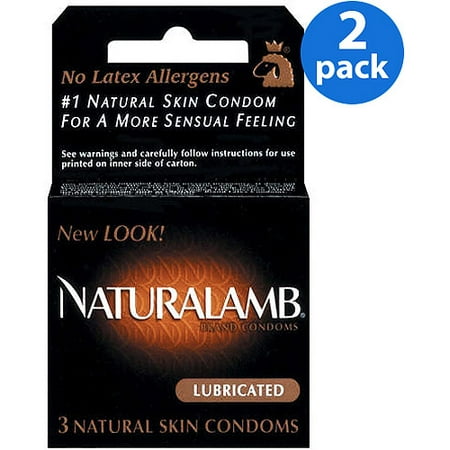 (2 Pack) Trojan Naturalamb Luxury Lubricated Latex Condoms - 3 (Best Condoms For Natural Feel)