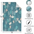thumbnail image 3 of SKYSONIC 1 Pack Underwater World Marine Fish Blue Kitchen Towels Soft Absorbent Dish Towels Reusable Tea Towels Set 28 x 18 Inch, 3 of 7