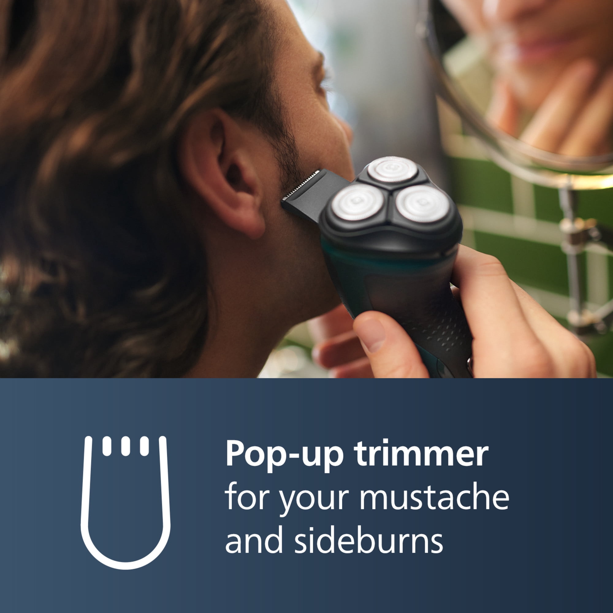Philips Norelco Shaver 2600, Corded and Rechargeable Cordless Electric Shaver with Pop-Up Trimmer