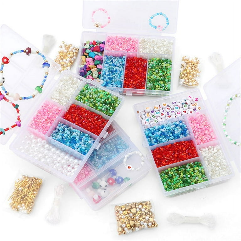 2mm Glass Seed Beads Jewelry Making Kit, Friendship Bracelet Making Kit, Waist  Beads Kit With Letter Beads, Diy Bracelet Necklace Art & Craft Handmade  Gift