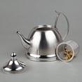 thumbnail image 5 of Creative Home Nobili-Tea 1.0 Quart Stainless Steel Tea Kettle with Infuser Basket and Aluminum Capsulated Bottom for Even Heat Distribution, Satin Finish, 5 of 5