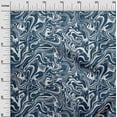 thumbnail image 3 of oneOone Cotton Silk Blue Fabric Abstract Marble Dress Material Fabric Print Fabric By The Yard 42 Inch Wide, 3 of 6