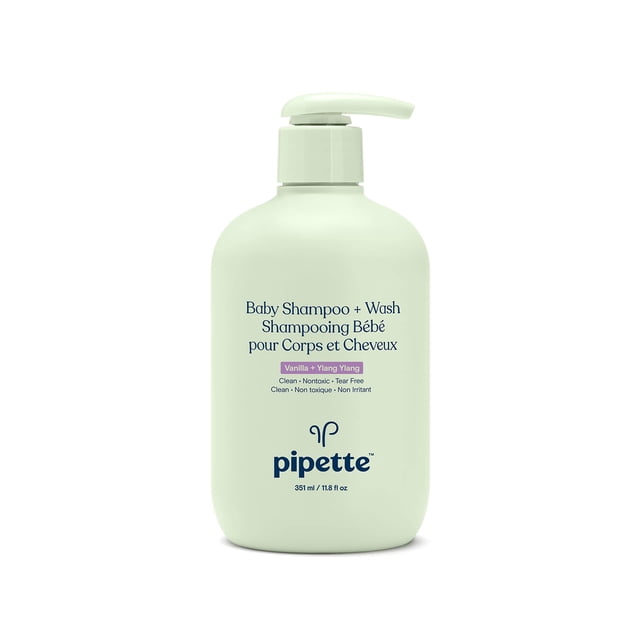 Champú y gel de baño Pipette Vanilla + Ylang Ylang 350 ml