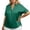 Green, variant on EYNMVR Plus Size Womens Satin Blouse Short Sleeve Silk Tops Button Down Shirts Business Casual Outfits