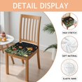 thumbnail image 2 of Red Mushroom Star Black Seat Covers for Dining Room Chairs Set Of 4,Stretch Printed Washable Chair Seat Cover with Elastic Ties and Button,Removable Waterproof Couch Cushion Covers, 2 of 6