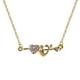 thumbnail image 1 of PVCS Collier Cadeau Vintage Mode Femme Cœur d'Amour Aneth, 1 of 9