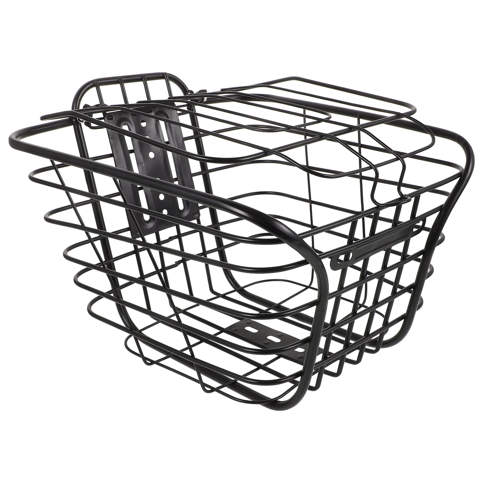 Hemoton Folding Bike Frame Basket, Balance Bike Tricycle Basket, Pet Carrying Carrier, Bike Cargo Rack for Camping, Bike Handlebar Front Basket
