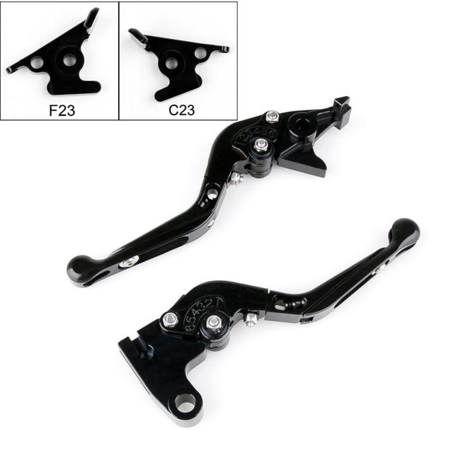 Adjustable Folding Extendable Clutch Levers For Aprilia SHIVER/GT DORSODURO Black