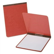 Pressguard Report Cover With Reinforced Top Hinge, Two-Prong Metal Fastener, 2" Capacity, 8 X 14, Red/red | Bundle of 2 Each